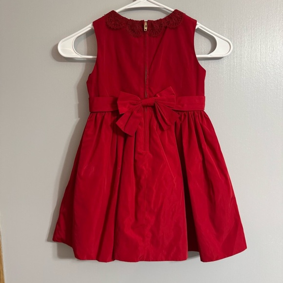 Jason Wu Red Sleeveless A-Line Dress with Lace Collar Size 4T - Picture 2 of 9